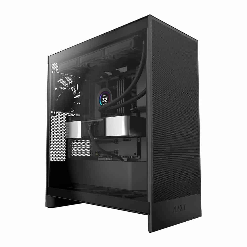 NZXT H7 Flow (2024) Mid Tower Tempered Glass PC Gaming Case Black